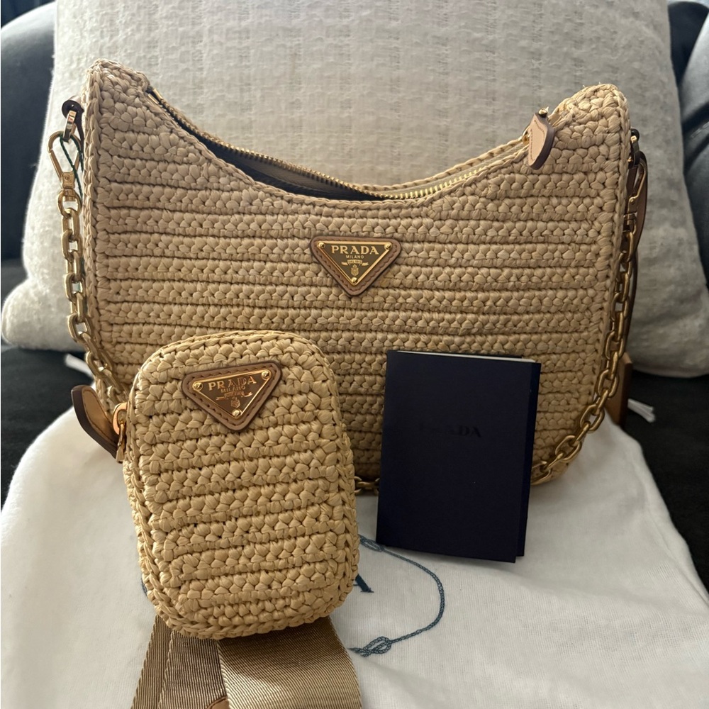 SOLD—♥️NEW Prada raffia re edition 2005 bag